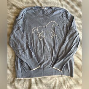 GAP Long Sleeve Horse Sweater